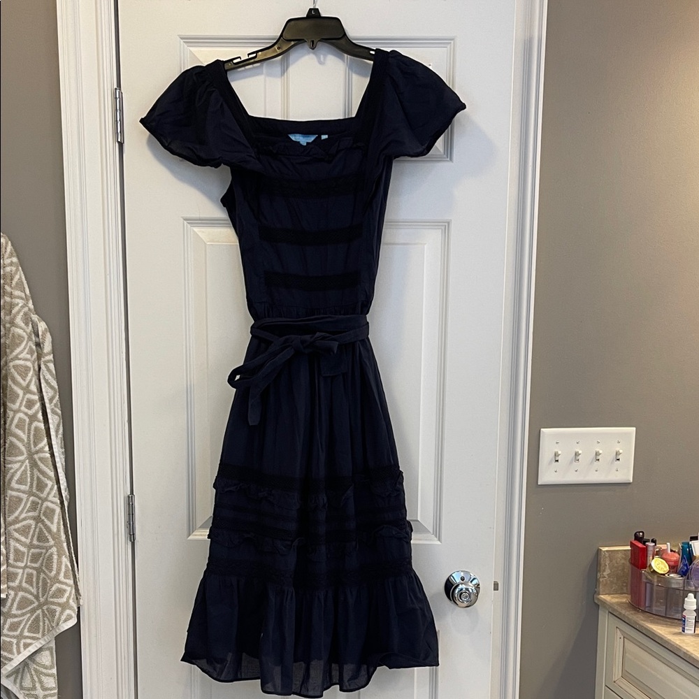 Draper James Midnight Blue Midi Dress
